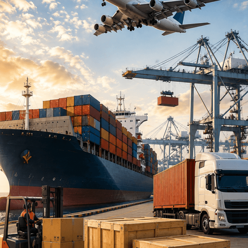 International shipping services from UAE by sea, air and land freight